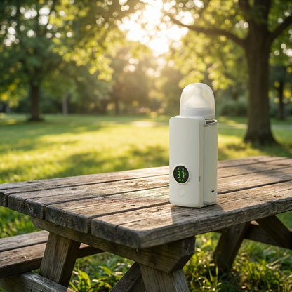 Portable Bottle Warmer Rechargeable Cordless Milk Warmer with Temperature Control Baby Bottle Warmer for Traveling Camping Home